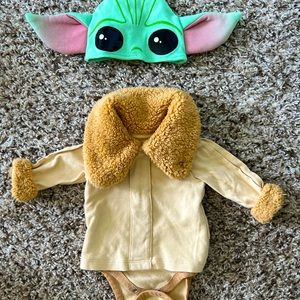 Disney Baby Yoda halloween costume size 3-6 months.